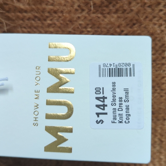 Fauna dress in soft cognac, sleeveless turtleneck so soft to the touch! - Picture 3 of 3